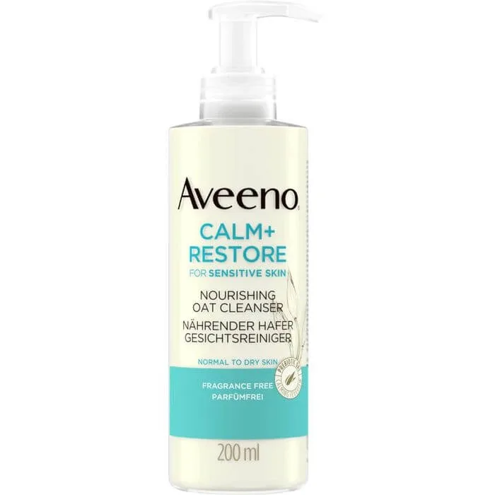AVEENO Calm+ Restore curățare facială hrănitoare cu ovăz. 200 ml — preț și oferte
