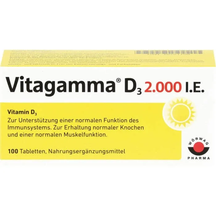 VITAGAMMA D3 2,000 I.U. Vitamina D3 NEM Tablete 100 Capsule — preț și oferte
