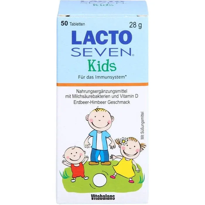 LACTO SEVEN Copii cu aromă de căpșuni și zmeură Tabl. 50 St. — preț și oferte