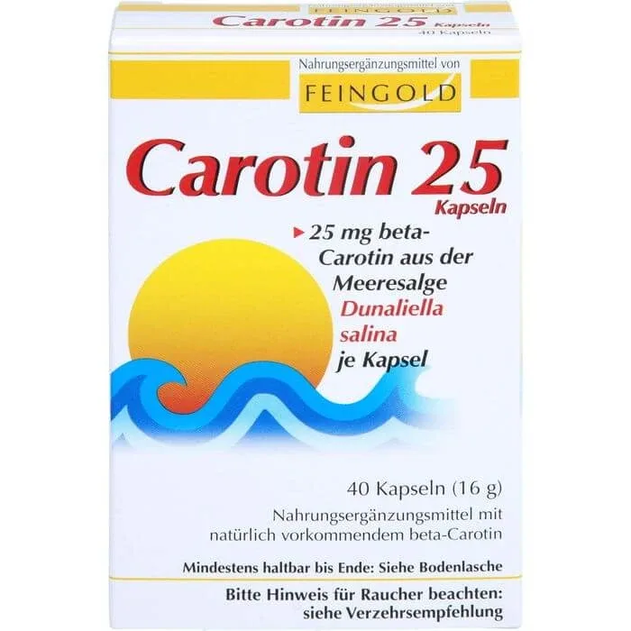 CAROTIN 25 Capsule de aur fin 40 Capsule — preț și oferte