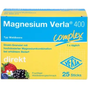 MAGNESIUM VERLA 400 Wild Berry Direct Granule 25 Capsule