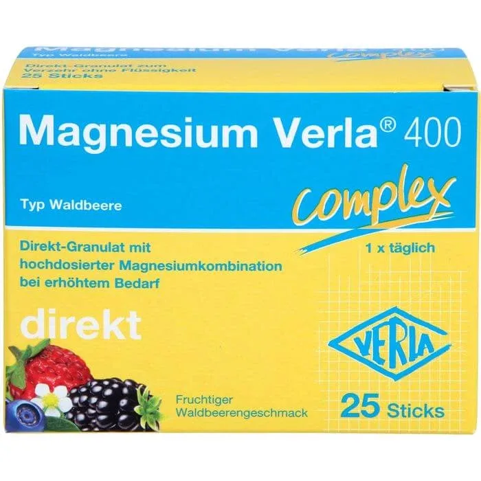 MAGNESIUM VERLA 400 Wild Berry Direct Granule 25 Capsule — preț și oferte