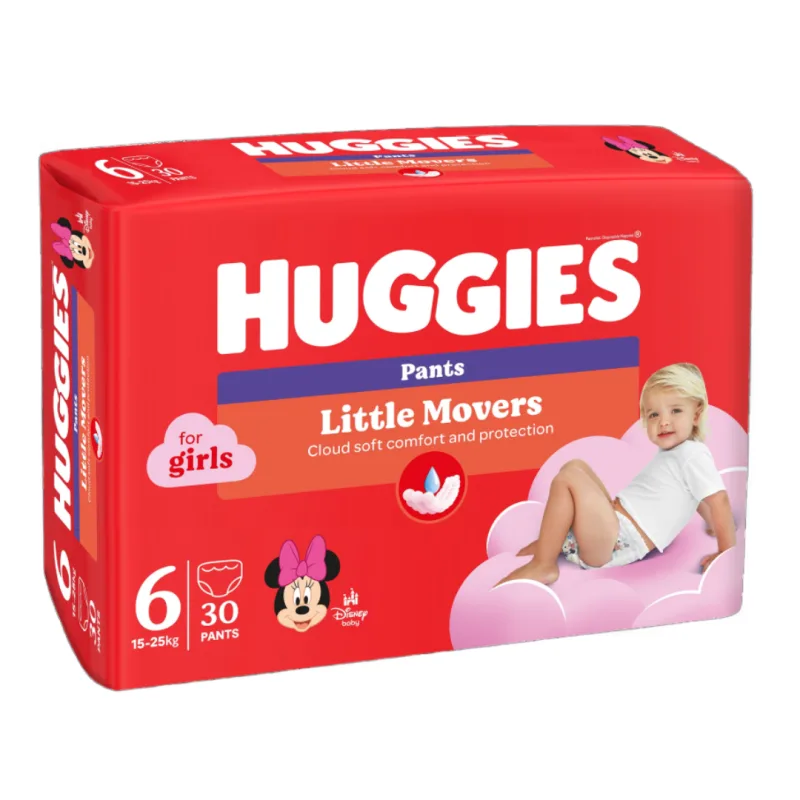 Scutece chilotel, Fetite, Marimea 6, 15-25 kg, 30 bucati, Huggies — preț și oferte