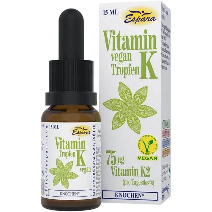 VITAMINA K DROPS vegan 15 ml — preț și oferte
