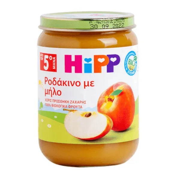 HIPP Bio Baby Fruit Cream Piersică și măr de la 5 luni 190g — preț și oferte