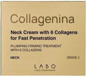 COLLAGENINA Cremă pentru gât de gradul 2 Cremă pentru gât cu 6 molecule de colagen 50ml