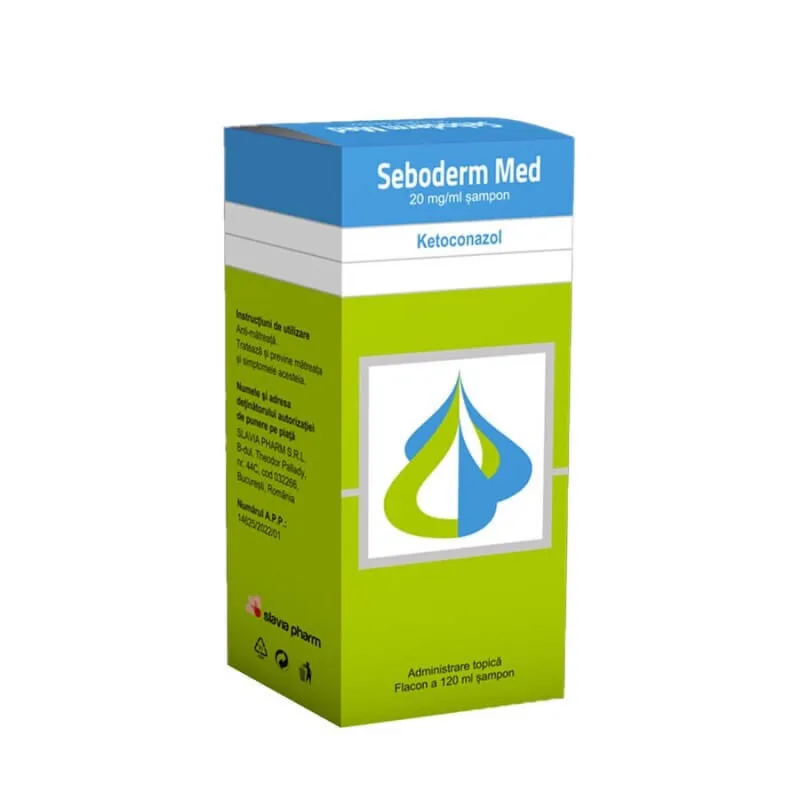 Seboderm Med sampon 20 mg/ml, Slavia Pharm | 120 ml SLAVIA PHARM S.R-191 — preț și oferte