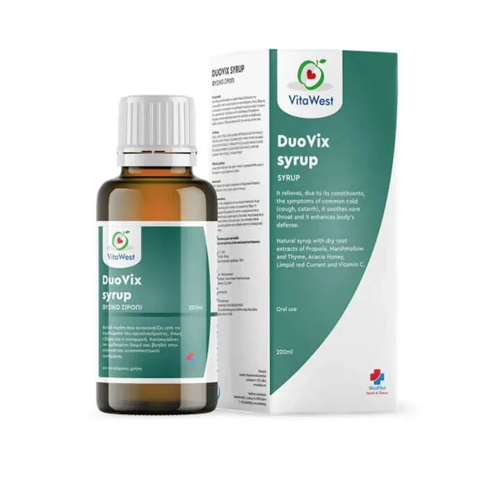 VITAWEST DuoVix sirop Supliment nutritiv în sirop pentru susținerea sistemului imunitar 200ml — preț și oferte