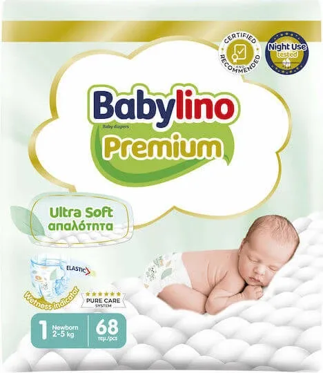 BABYLINO Premium No 1 Pentru 2-5Kg 68 Bucăți — preț și oferte