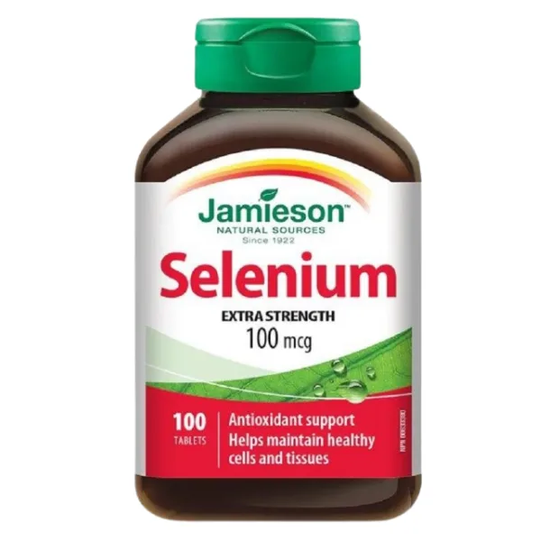 Seleniu forte 100 mcg, Jamieson | 100 tablete JAMIESON LABORATOIRES — preț și oferte