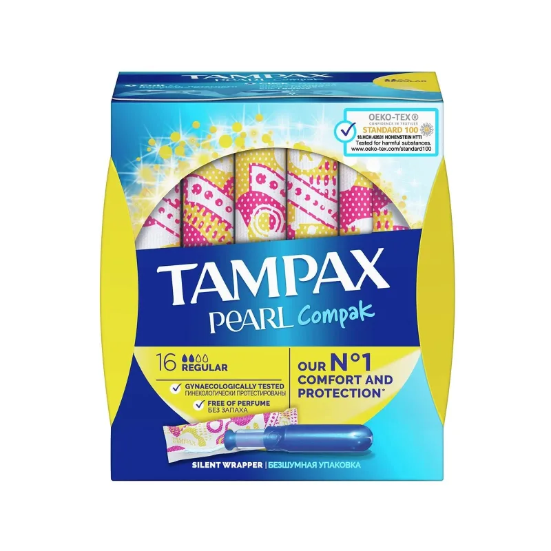 TAMPAX Compak Pearl Tampoane cu aplicator pentru flux normal 16 bucăți — preț și oferte