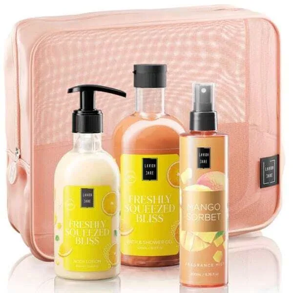 LAVISH CARE Set de îngrijire a corpului Freshly Squeezed Bliss cu gel de duș, cremă de corp și ceață de corp — preț și oferte