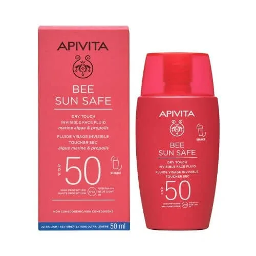 APIVITA Bee Sun Safe Dry Touch Invisible Face Fluid Sun Safe Dry Touch Invisible Face Fluid SPF50 50ml — preț și oferte