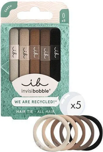 AMBITAS Invisibobble Ecotie Hair Tie Mocha panglici de păr 5 bucăți — preț și oferte