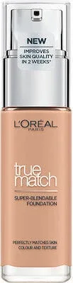Fond de ten LOREAL True Match Super Blendable - machiaj lichid hidratant 30ml 4N Beige — preț și oferte