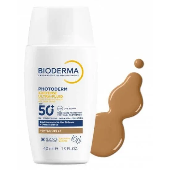 BIODERMA Photoderm X Denfense Ultra-Fluid Whitening Sunscreen for Matte Finish Teinte 04 SPF50+ 40ml — preț și oferte