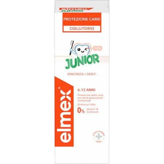 ELMRX Caries Protection Junior Apă de gură pentru copii 6-12 ani 400ml — preț și oferte