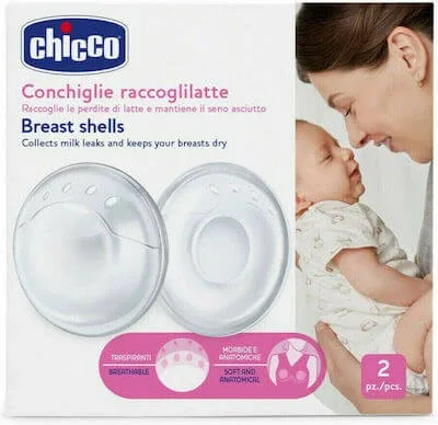 CHICCO Natural Feeling Breast Shealds Natural Feeling Breast Milk Collection Shells 2 bucăți — preț și oferte