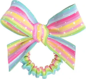 Invisibobble Slim Sprunchie Kids w.Bow Let's Chase Rainbows Kids Non-Destructive Hair Ribbon x1