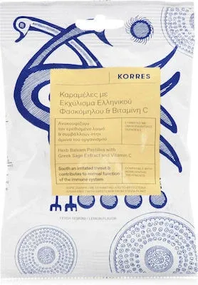 Bomboane KORRES cu extract de salvie greacă și vitamina C, 50gr — preț și oferte