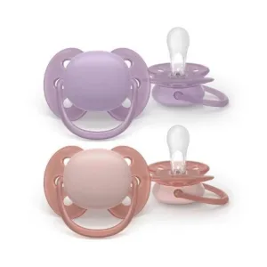 Suzeta AVENT Ultra Soft Silicone pentru 6-18 luni 2 bucăți