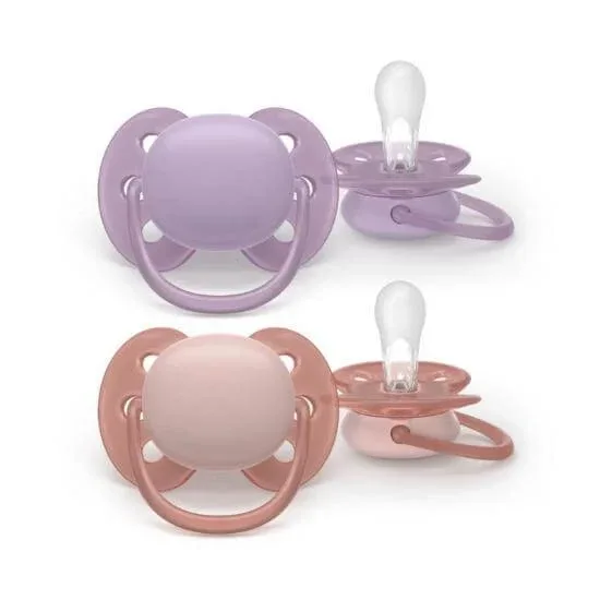 Suzeta AVENT Ultra Soft Silicone pentru 6-18 luni 2 bucăți — preț și oferte
