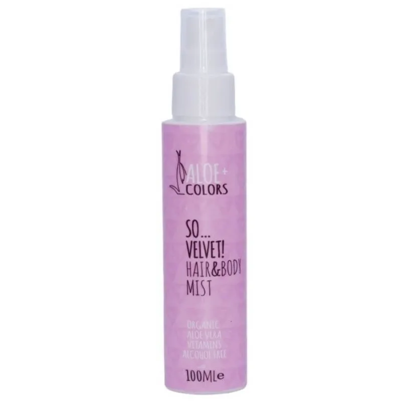ALOE+ COLORS So Velvet Hair & Body Mist Spray hidratant pentru corp și păr cu parfum pudrat 100ml — preț și oferte
