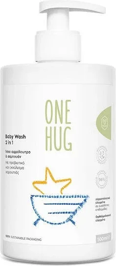 ONE HUG Baby Wash 2 în 1 - Gel de curățare pentru pielea sensibilă și părul copilului 500ml — preț și oferte