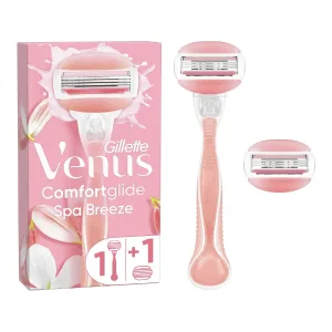 GILLETTE Venus Comfortglide Body Scraper 1 bucată cu capete de înlocuire 3 lame și bandă lubrifiantă Spa Breeze 2 bucăți