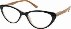 EYELEAD Ochelari de lectură-Presbyopia Bordeaux Butterfly cu braț de lemn E206 +1.00