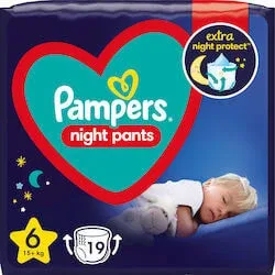 PAMPERS Pantaloni de noapte Pantaloni de noapte pentru copii No.6 15Kg+ 19 bucăți Pachet valoric — preț și oferte