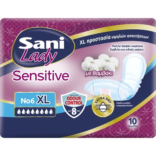 SANI Lady Șervețele sanitare absorbante No6 Extra Large 10 bucăți — preț și oferte