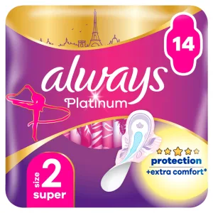 ALWAYS Platinum Super (mărimea 2) 14 șervețele