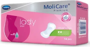 MOLICARE Premium Lady Pad Tampoane acrilice pentru femei cu flux ușor 2 picături 14 bucăți