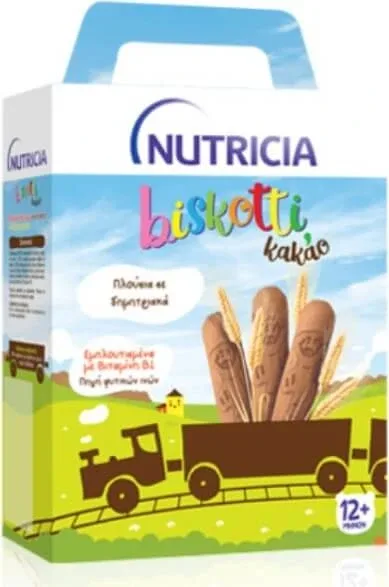 NUTRICIA Biskotti Biscuiți pentru copii cu cacao de la 12 luni 180g — preț și oferte