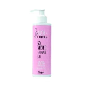 ALOE+ COLORS So Velvet! Gel de duș Gel de duș moale și hidratant cu parfum de pudră 250ml