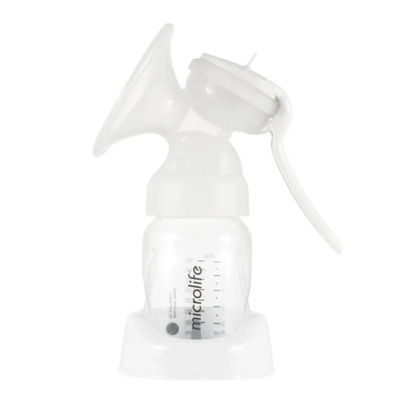 MICROLIFE BC100 Pompa de sân manuală moale Pompa de sân manuală simplă cu sticlă fără BPA — preț și oferte