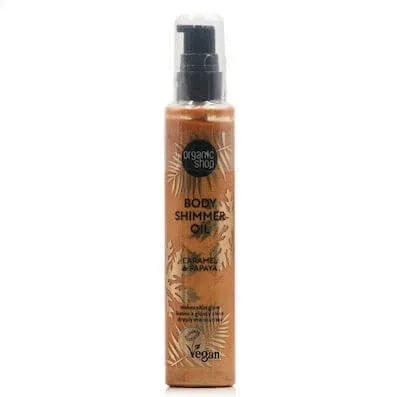 NATURA SIBERICA Body Shimmer Oil Ulei de strălucire pentru corp cu parfum de caramel și papaya 100ml — preț și oferte