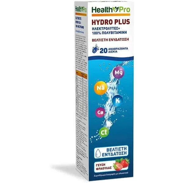 HEALTH PRO Hydro Plus Multivitamine cu aromă de căpșuni 20 de tablete efervescente — preț și oferte