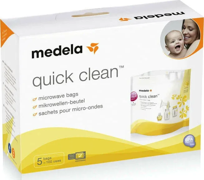 Pungi de sterilizare MEDELA Quick Clean în cuptorul cu microunde 5 bucăți — preț și oferte