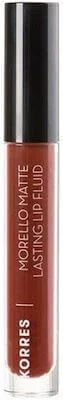 KORRES Morello Matte Lasting Lip Fluid Liquid Matte Lipstick, 3,4ml - 60 Chestnut — preț și oferte