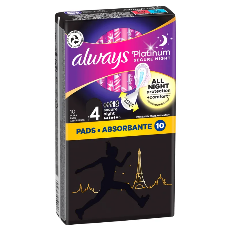 ALWAYS Platinum Secure Night (mărimea 4) 10 servețele — preț și oferte