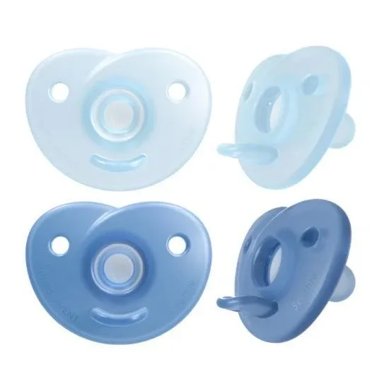 Suzeta AVENT Silicone Soothie pentru 0-6 luni 2 bucăți — preț și oferte