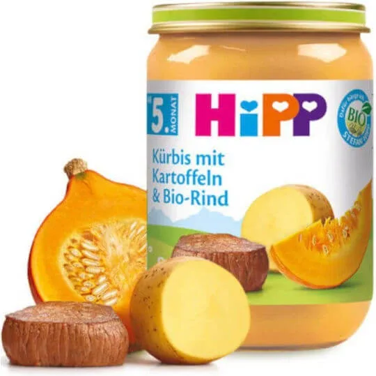 HIPP Organic Baby Meal Pumpkin cu cartofi și carne de vită 190g — preț și oferte