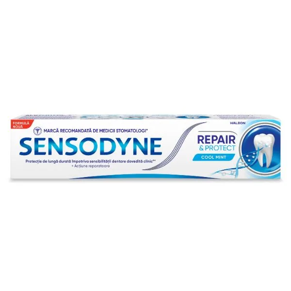 Pasta de dinti Repair & Protect Cool Mint Sensodyne, 75 ml, Haleon GLAXO — preț și oferte