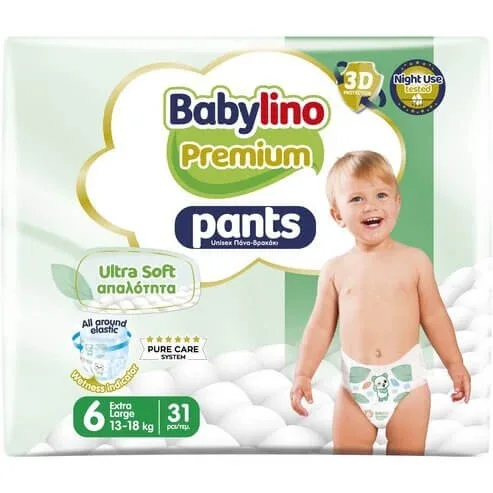 BABYLINO Pantaloni Premium Soft No 6 Pentru 13-18 kg 31 Bucăți — preț și oferte