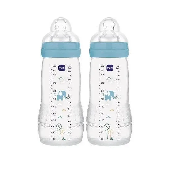 MAM Easy Active Sticlă din plastic cu mamelon din silicon 330ml pentru 4+ luni 365SBc — preț și oferte