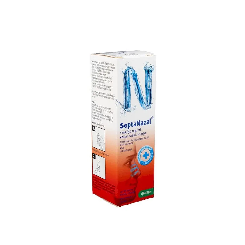 SeptaNazal Spray nazal pentru adulti 1mg/50mg | 10 ml KRKA — preț și oferte