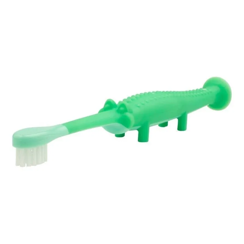 Periuța de dinți pentru copii DR BROWN'S Green Crocodile pentru 1-4 ani HG 059 — preț și oferte
