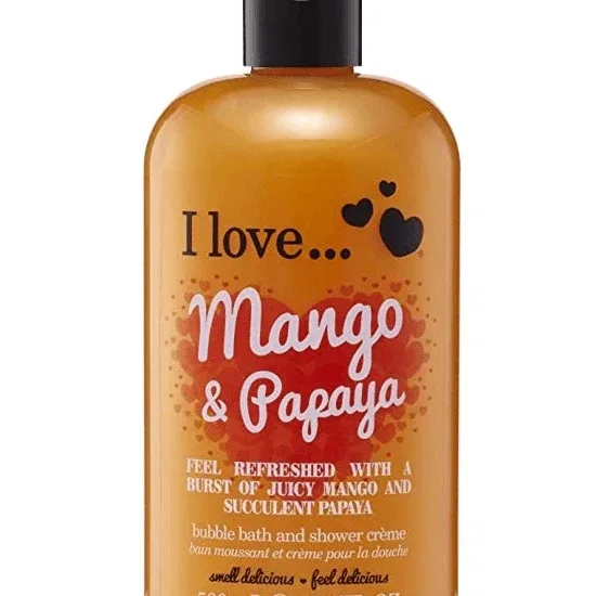 I LOVE Cosmetics Bubble Bath & Shower Creme Mango & Papaya Gel de duș hidratant 500ml — preț și oferte